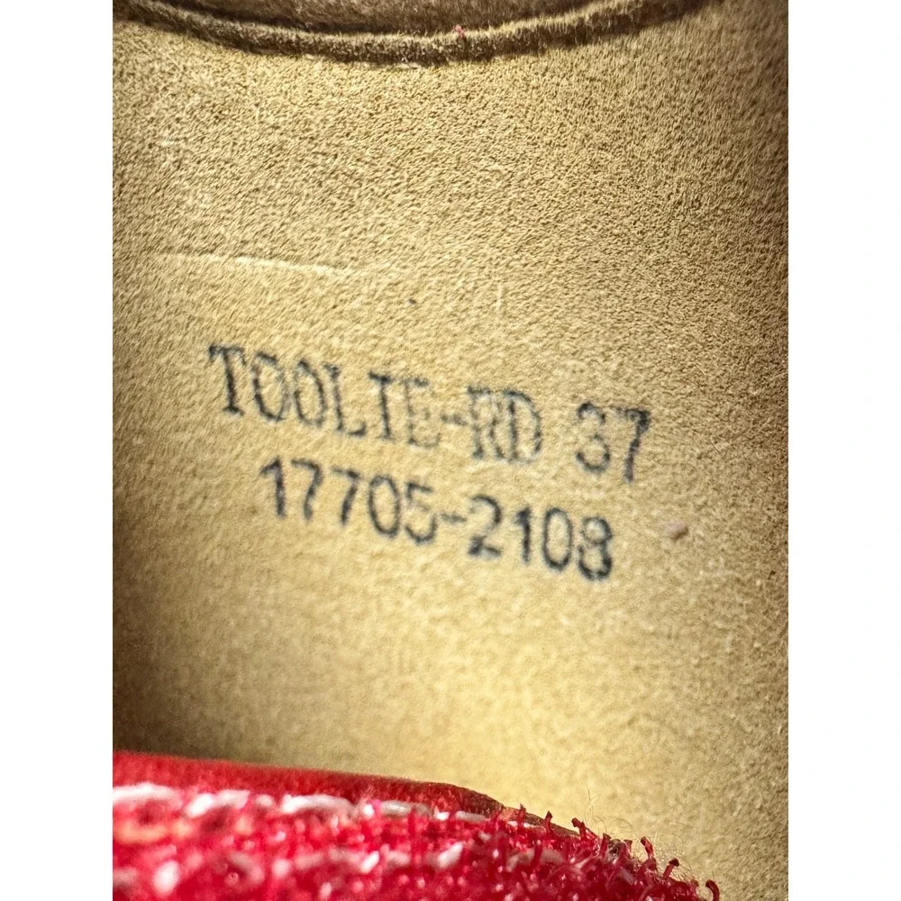 L'Artiste by Spring Step Toolie Womens EU 37 US 6.5-7 Mary Jane Red Heeled Shoes